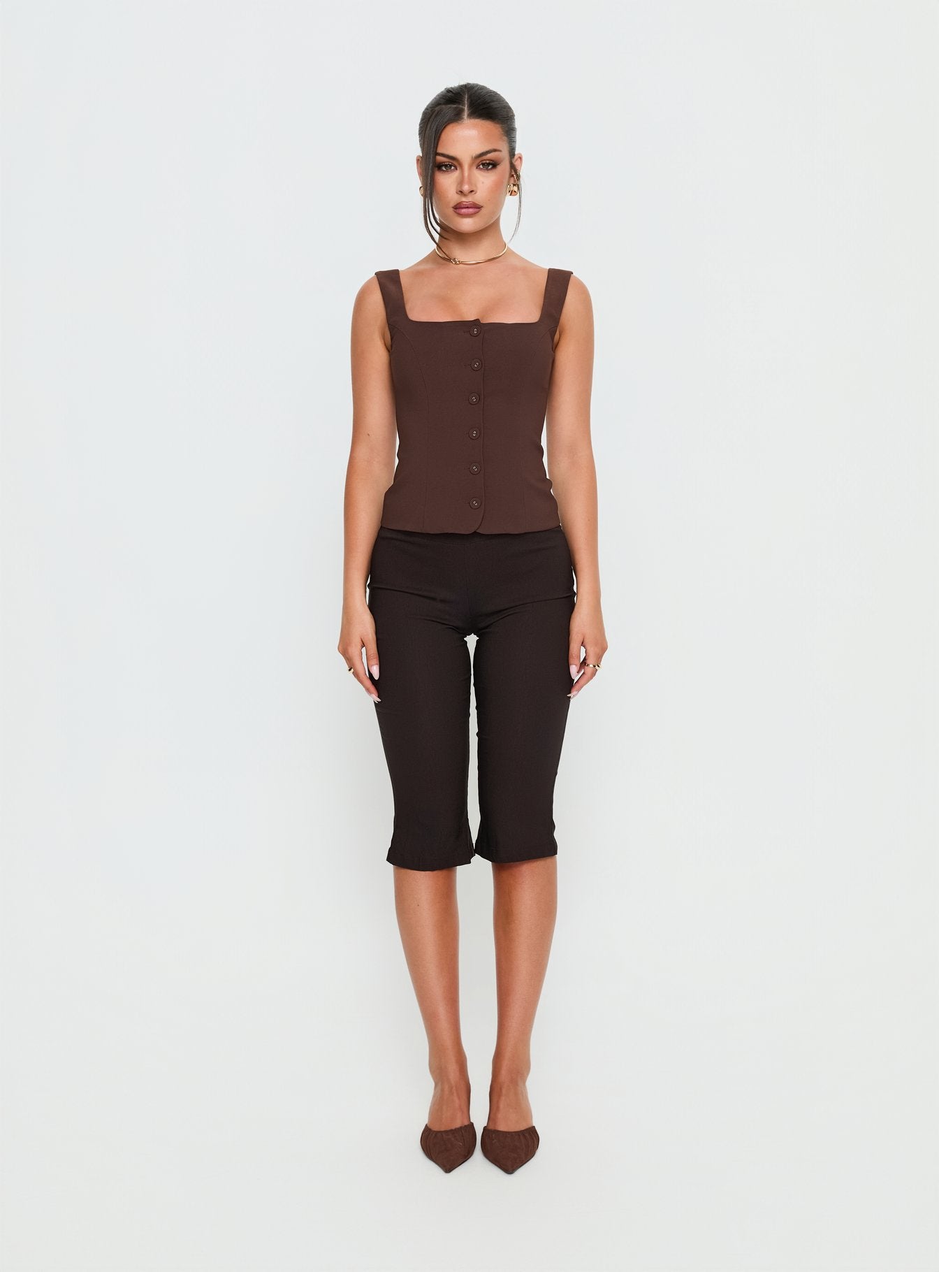 Zamie Top Chocolate