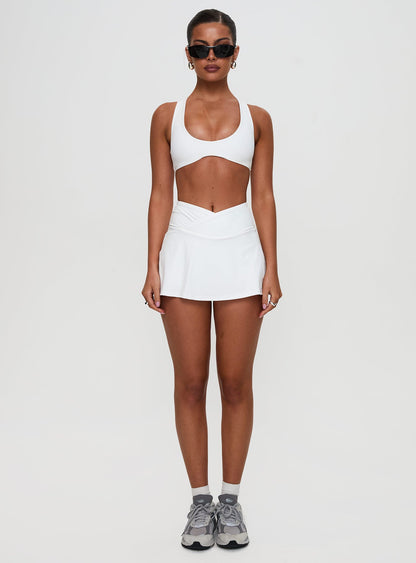 With Purpose Active Skort White