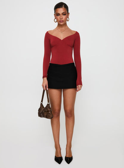 Loveydove Bodysuit Burgundy