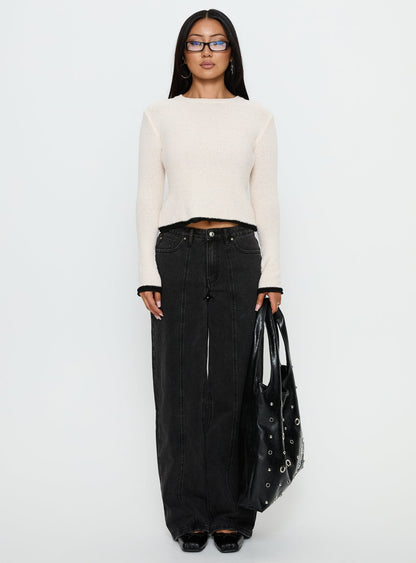 Keree Lightweight Knit Sweater Cream