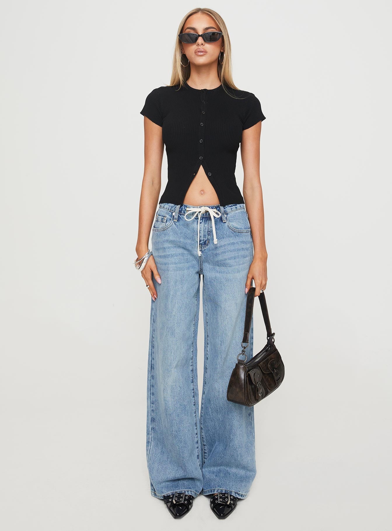 Suzu Knit Top Black