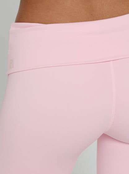 Pace Setter Active Foldover Waist Flared Leggings Pink