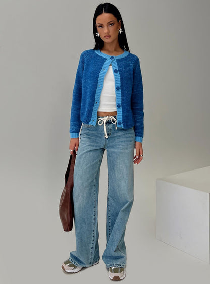 Oak Meadow Cardigan Blue