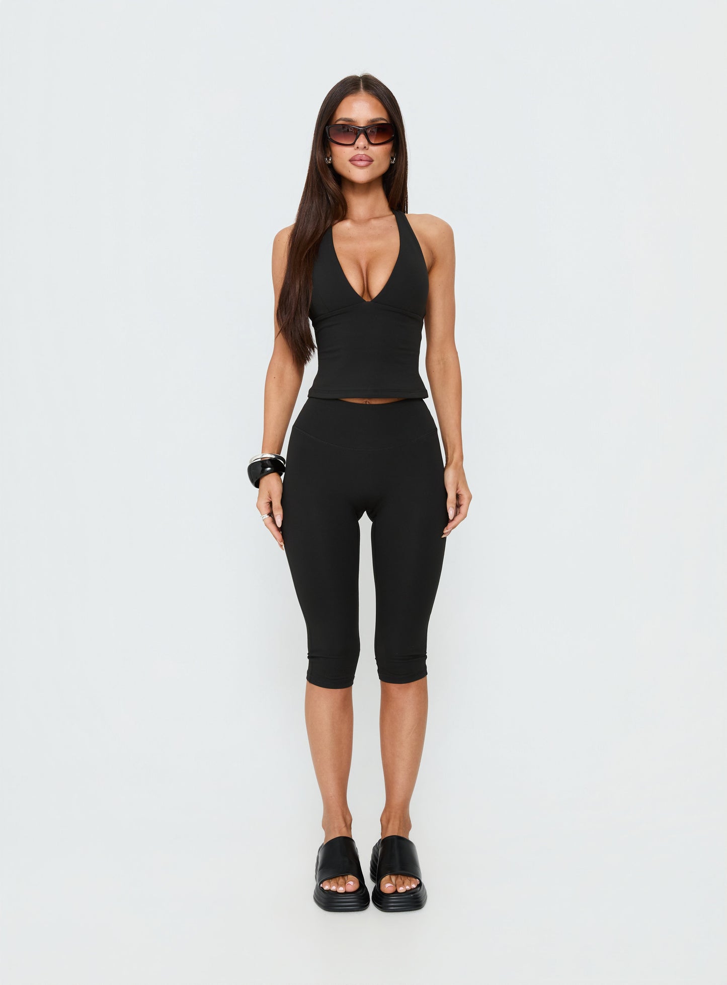 Power Hour Active Capri Leggings Black