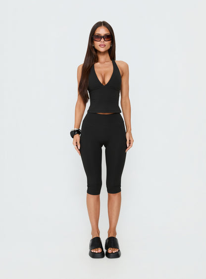 Power Hour Active Capri Leggings Black