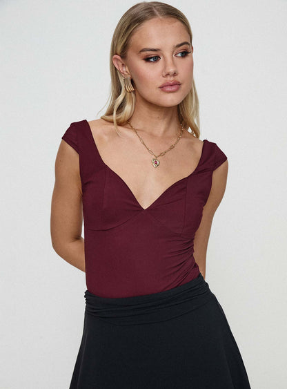 Zenon Bodysuit Wine
