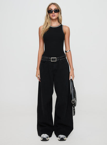 Pietra Bodysuit Black