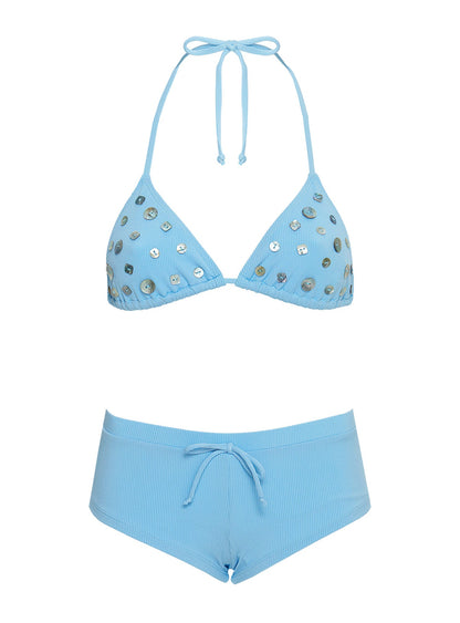 Jennee Micro Swim Shorts Blue
