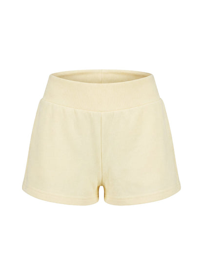 Daybreak Rib Waist Shorts Buttercream