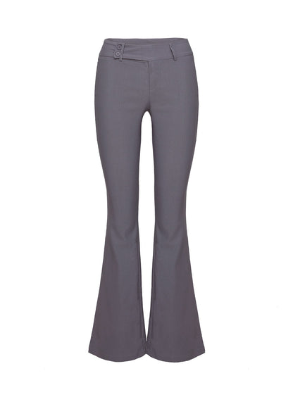 Kinkirk Flared Pants Grey Tall