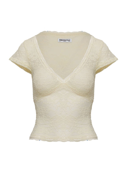 Most Ardently Lace Top Cream