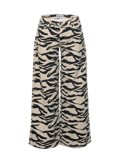 Ramos Low Rise Wide Leg Jeans Tiger